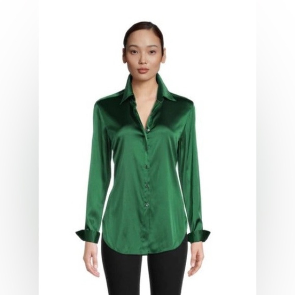 Robert Graham Green Silk Blouse - NWT in plastic